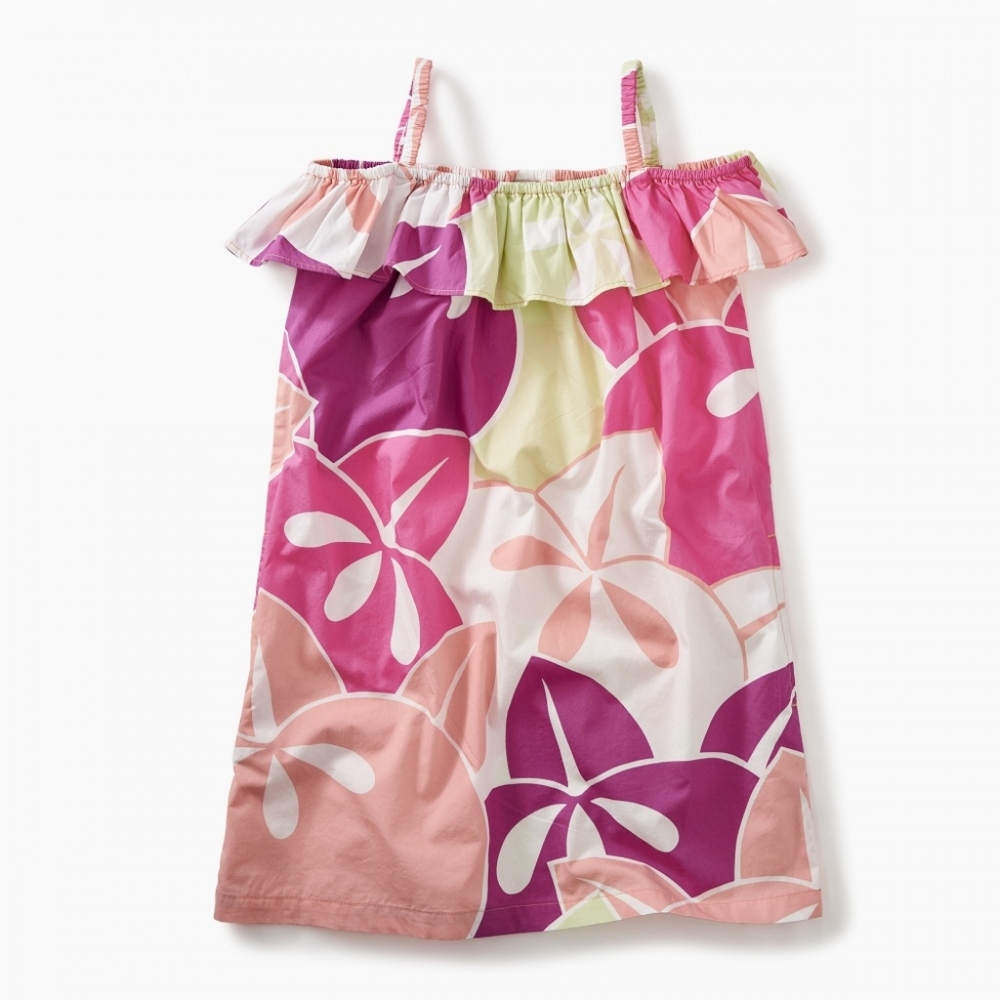 Tea Collection Ruffle Neck Dress Girls 8